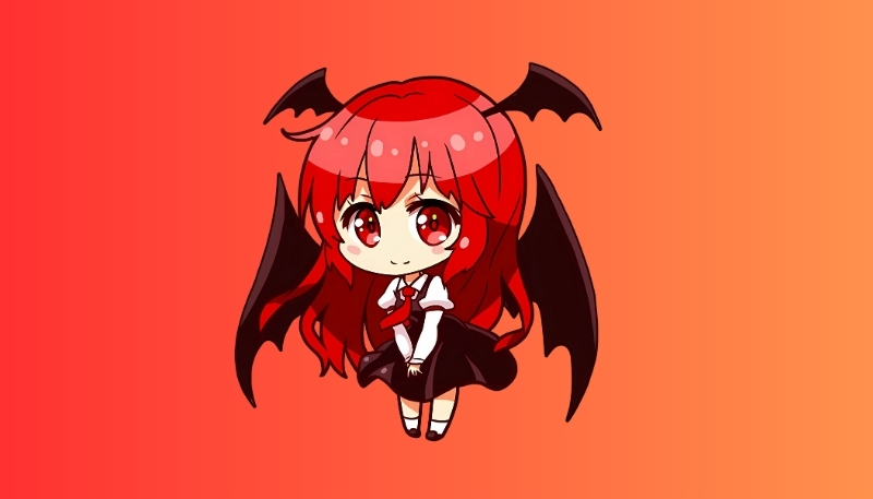 Hình ảnh ác quỷ anime chibi cho smartphone