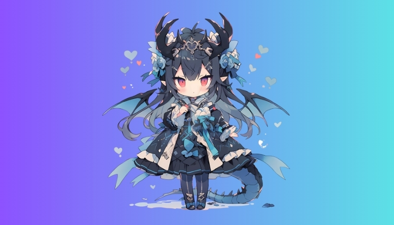 Hình ảnh ác quỷ anime chibi full HD