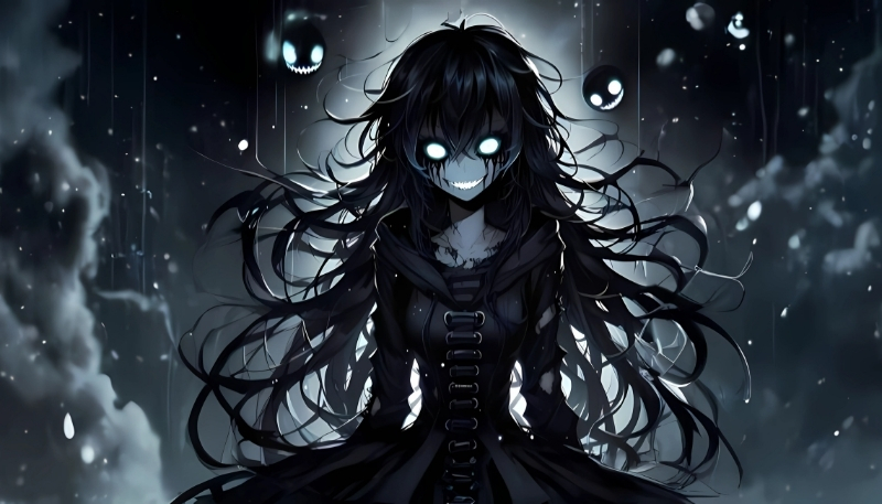 Tải ảnh ác quỷ anime buồn đến trắng cho điện thoại