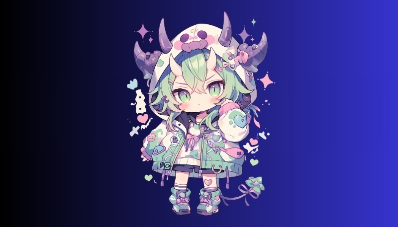 Tải hình ác quỷ anime chibi full HD
