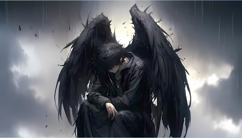 Wallpaper ác quỷ anime buồn đến trắng siêu nét