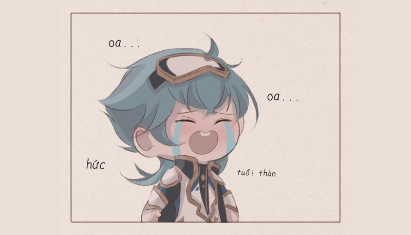 avatar liên quân nam chibi laville khóc nhè