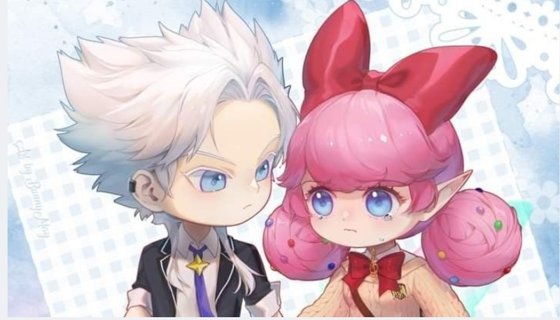 hình liên quân chibi nakroth và krixi dễ thương