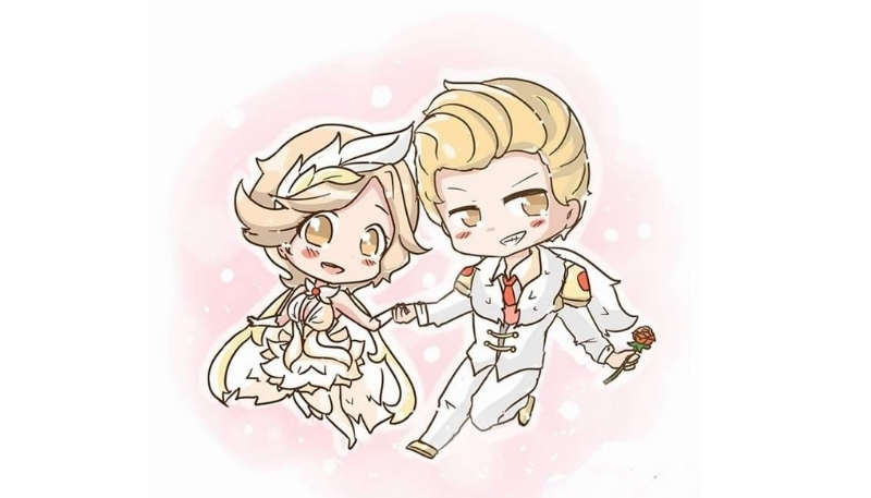 hình nền liên quân chibi cute hạnh phúc