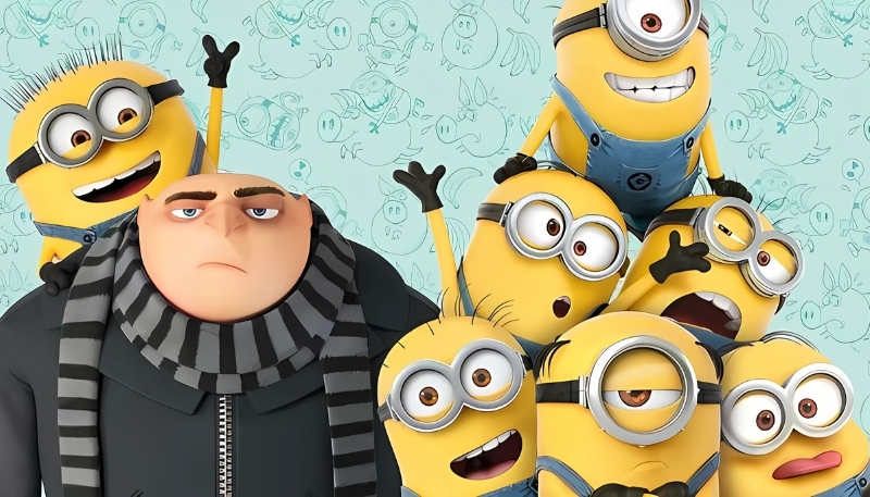 hinh minion su troi day cua gru cute
