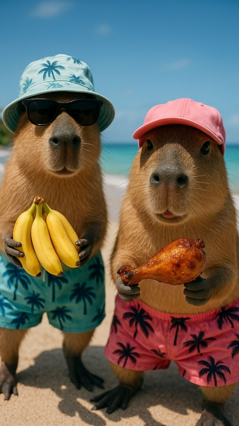 ảnh nền cute điện thoại capybara cặp đôi