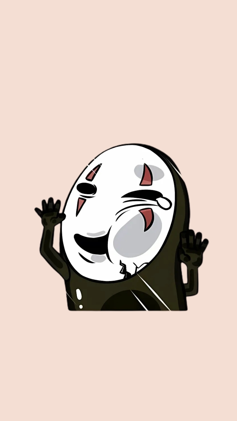 Hình nền Vô Diện chibi dễ thương cho smartphone