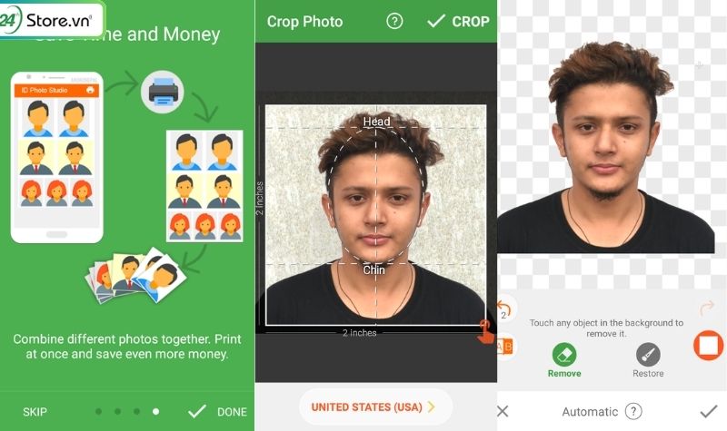 phần mềm chụp ảnh trên dt passport photo maker