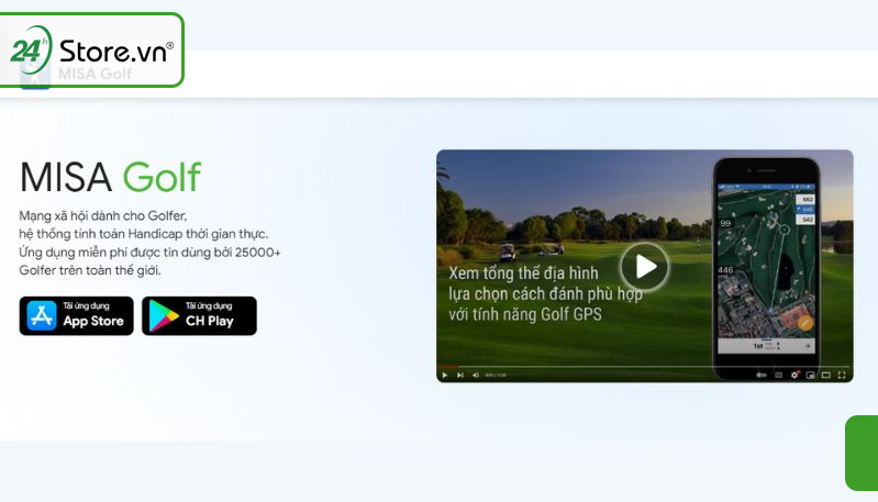 Phần mềm đặt sân Golf Misa Golf