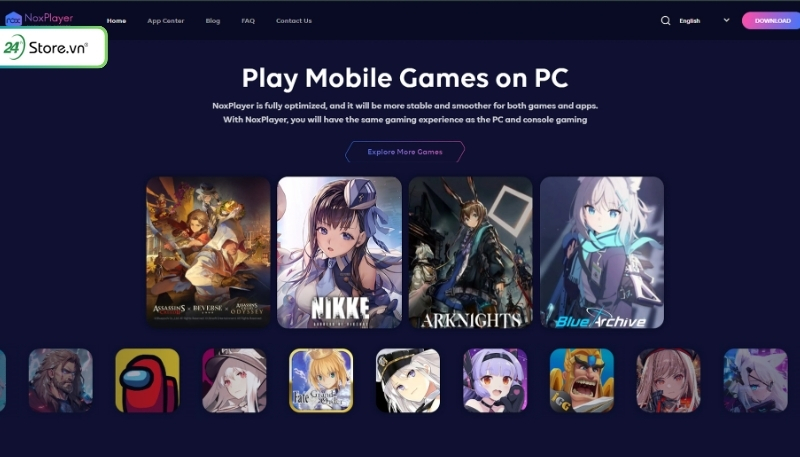 ứng dụng gia lập tải game noxplayer