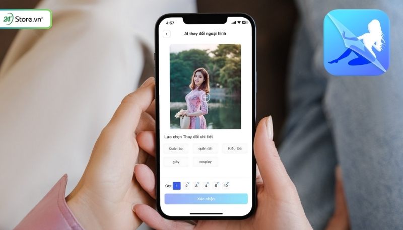 App thay đổi quần áo AI Photo Leaper