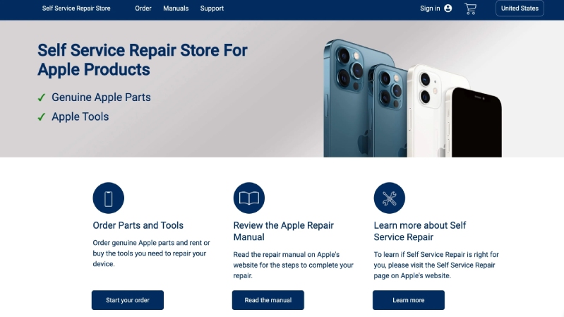 Apple mở bán linh kiện chính hãng 