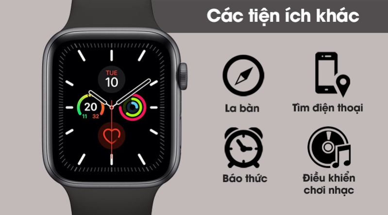 Apple Watch Series 5 có rất nhiều tiện ích