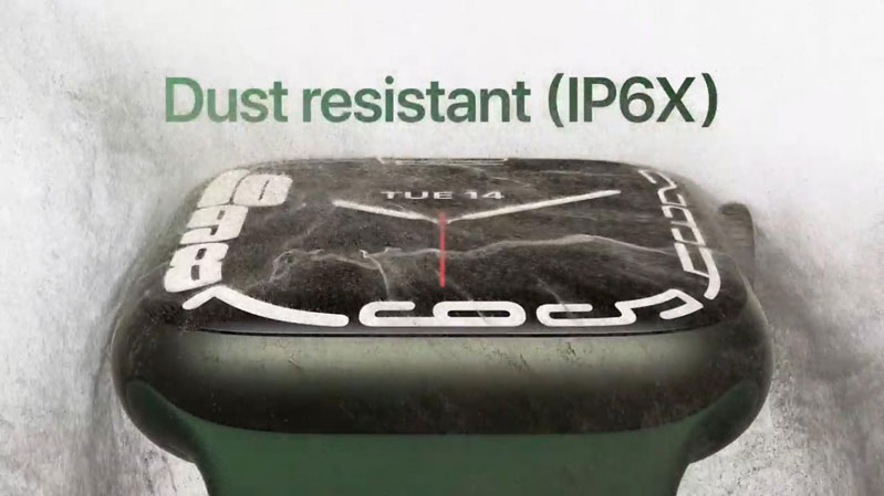 Apple Watch Series 7 - 41mm - GPS - mặt nhôm, dây cao su Apple Watch Series 7 - 41mm - GPS - mặt nhôm, dây cao su kháng bụi, kháng nước