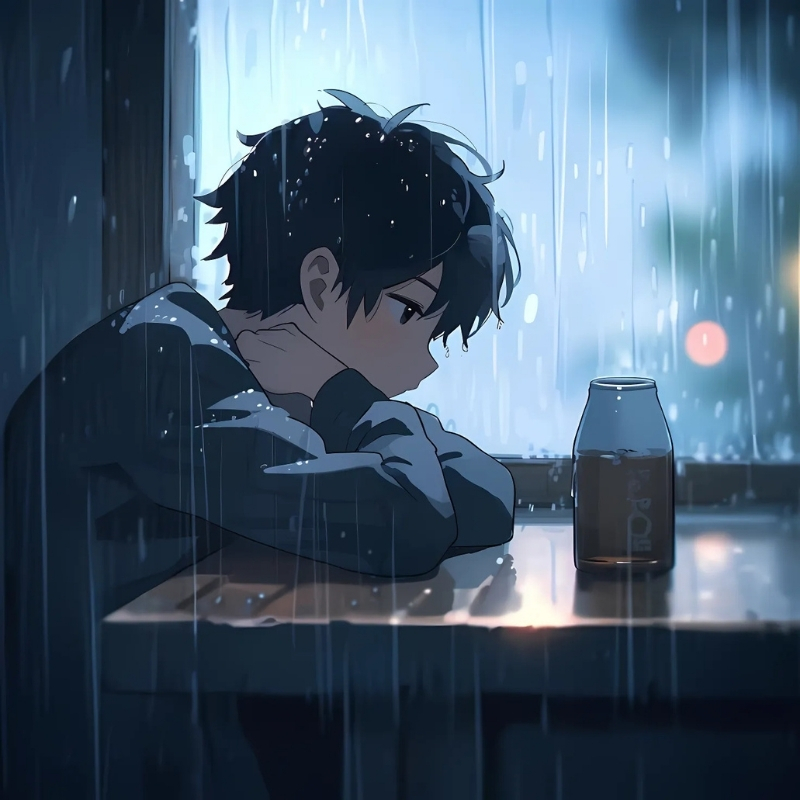 ảnh đại diện buồn anime thời trang