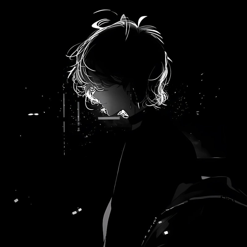 Avatar đen anime cool ngầu