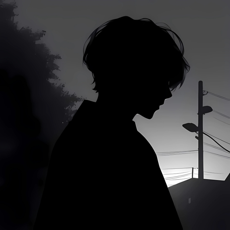 Avatar đen anime