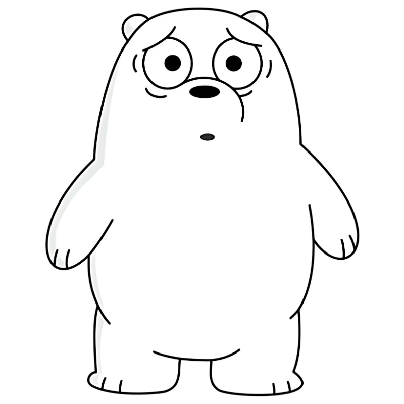 tai hình avatar trắng hoạt hình cute