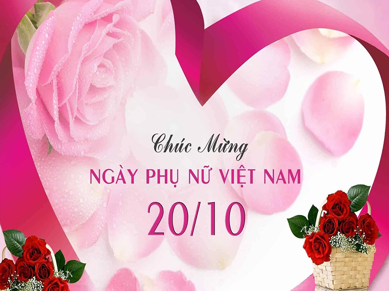 Background 20/10 hoa hồng 4