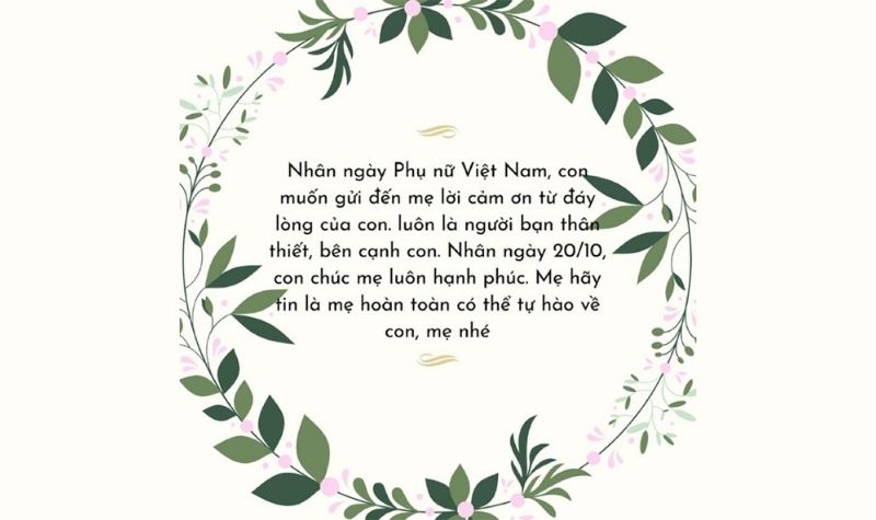 Hình ảnh 20/10 tặng mẹ 5