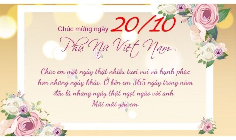Hình ảnh 20/10 tặng người yêu 7