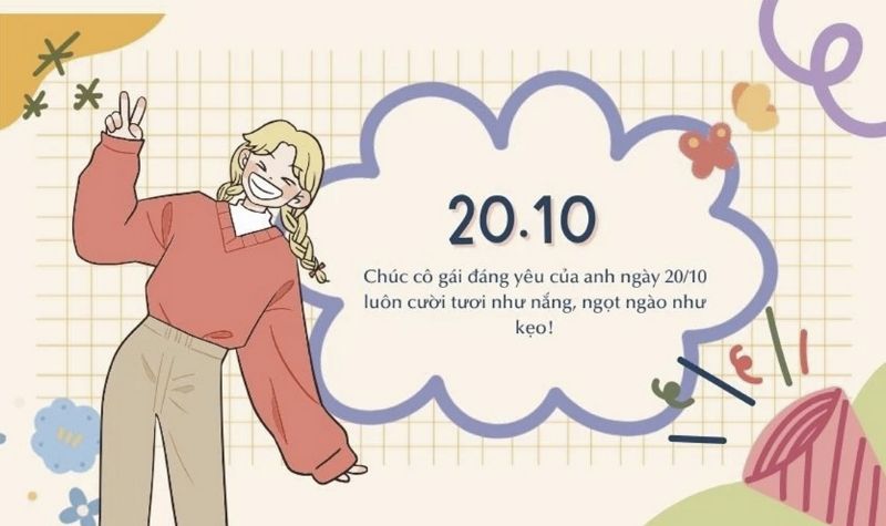 Hình ảnh 20/10 tặng người yêu 9