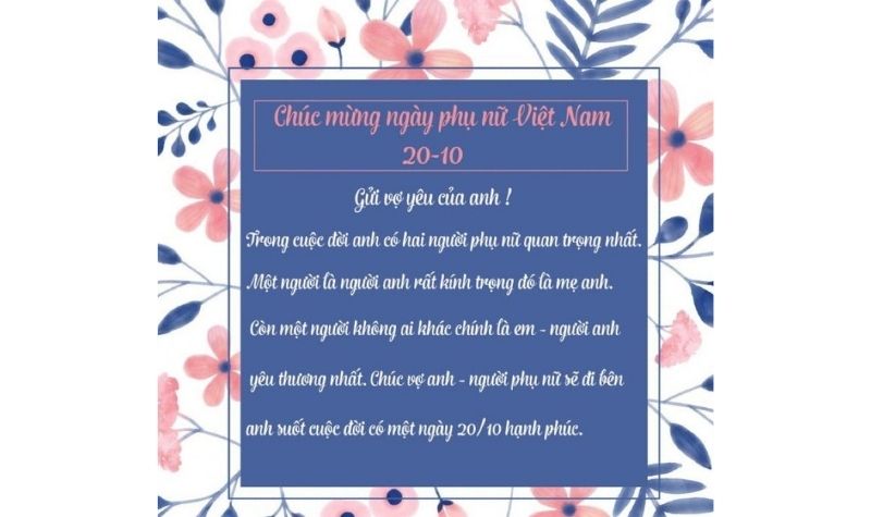 Hình ảnh 20/10 tặng vợ 2