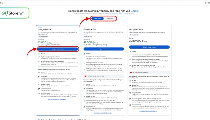 Cách mua Gemini Pro nhanh chóng