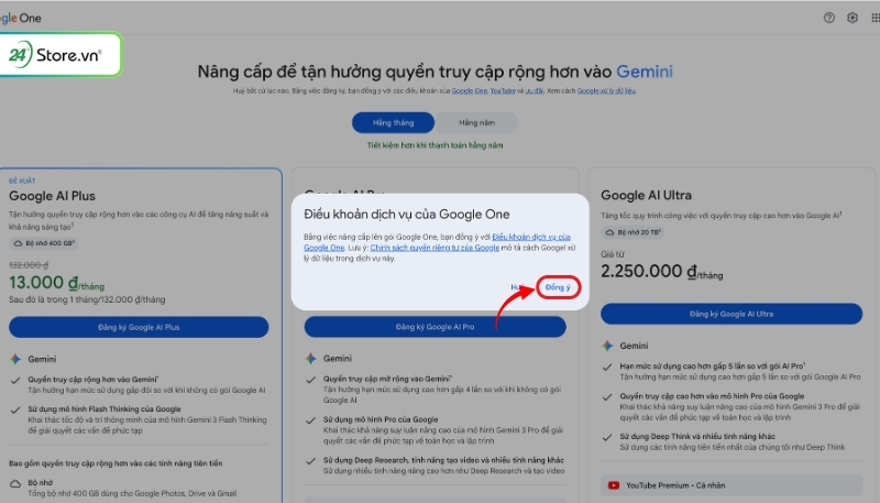 Hướng dẫn mua Gemini Ultra
