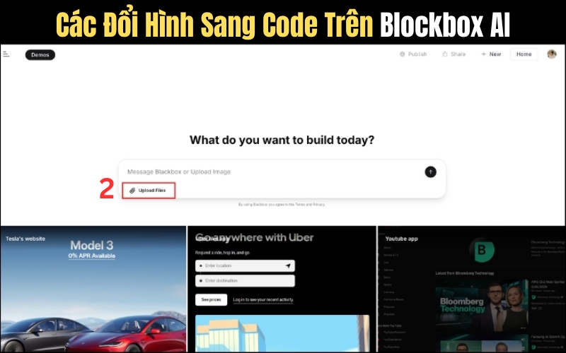 đổi ảnh thành code bằng blocbox AI