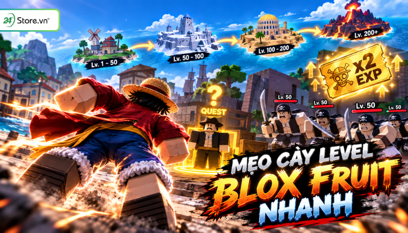 Cách cày level nhanh Blox Fruit