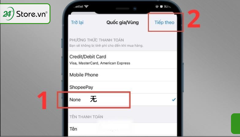 Chuyển vùng App Store sang Trung Quốc