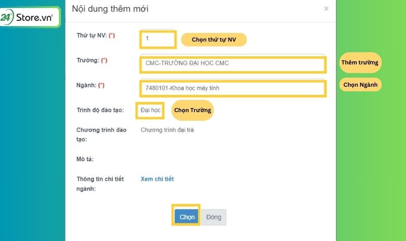 cách đăng ký nguyện vọng đại học sư phạm hà nội