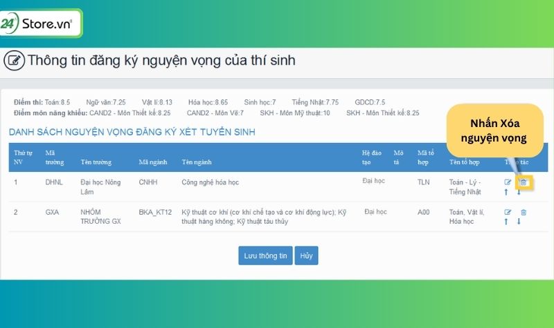 cách đăng ký nguyện vọng đại học 2023 trục tuyến