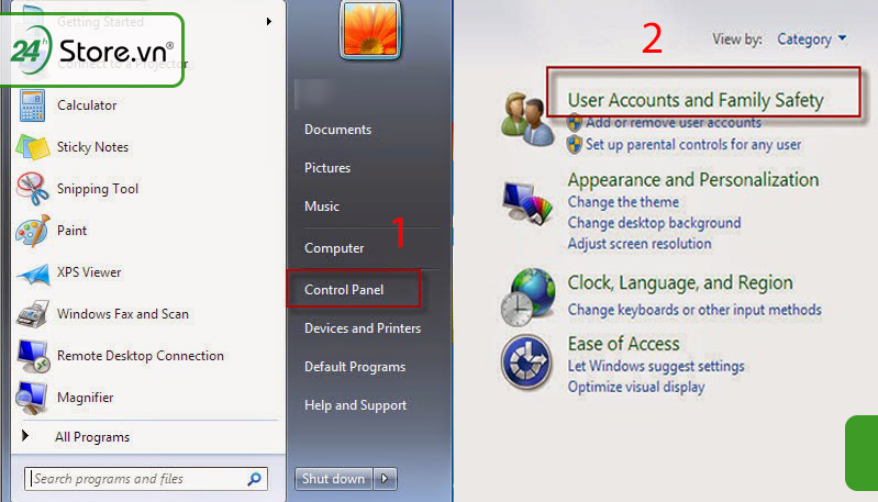 Cách đặt mật khẩu cho máy tính chạy Windows 7