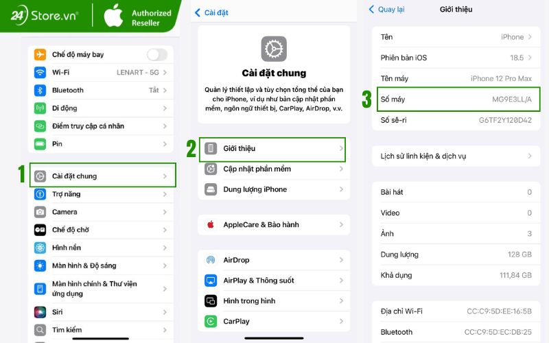 Cách kiểm tra iPhone 12 Pro Max quốc tế
