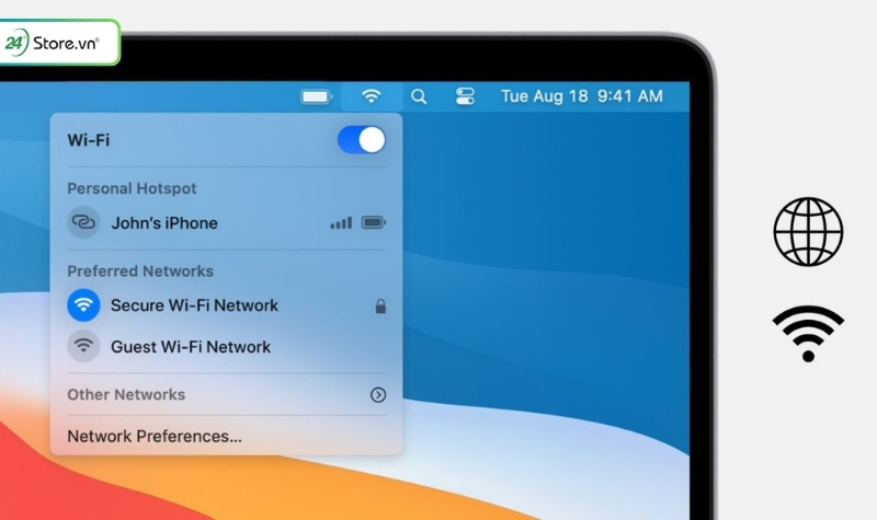 Check Macbook cũ khả năng kết nối