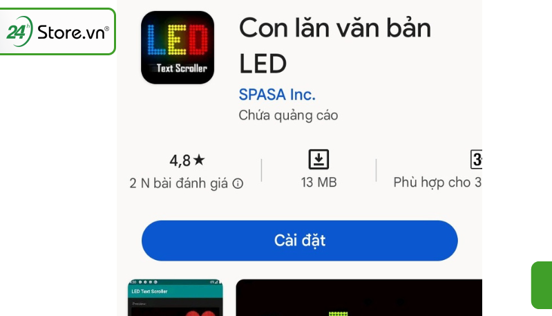 Ứng dụng chạy chữ trên điện thoại Con lăn văn bản LED