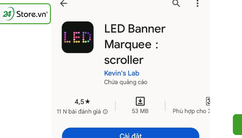 Ứng dụng chạy chữ trên điện thoại LED Banner Marquee: Scroller