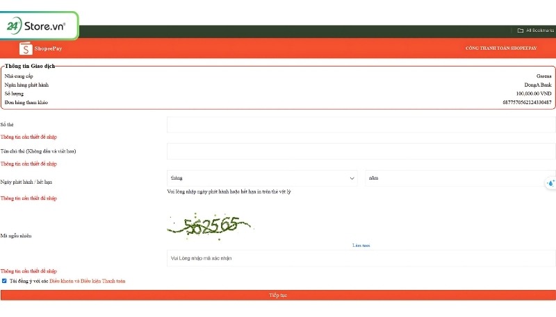 thanh toán liên quân bằng atm