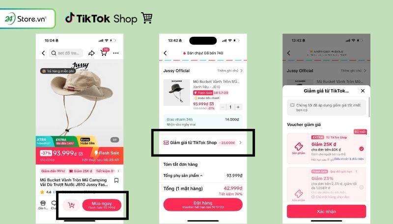 Các bước săn Flash Sale trên TikTok Shop bước 4