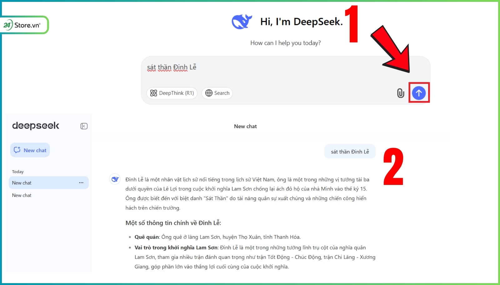 Cách sử dụng DeepSeek cho máy tính