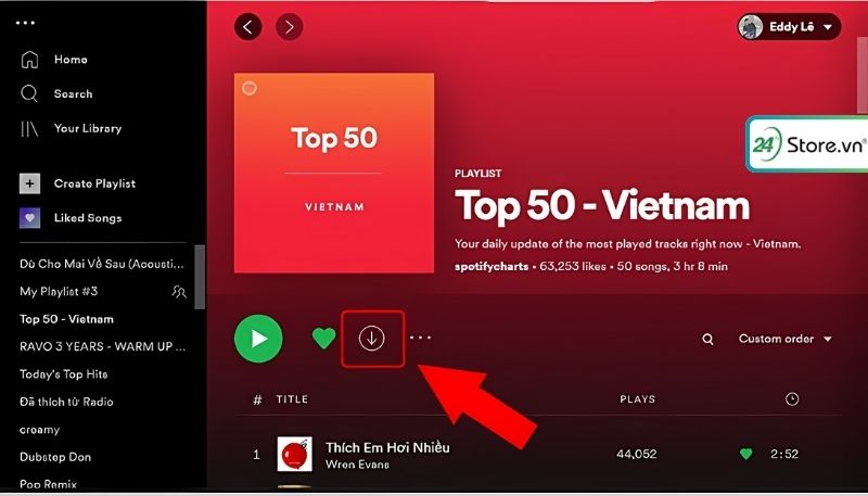 Cách tải nhạc trên Spotify về máy tính 3