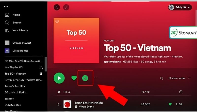 Cách tải nhạc trên Spotify về máy tính 5
