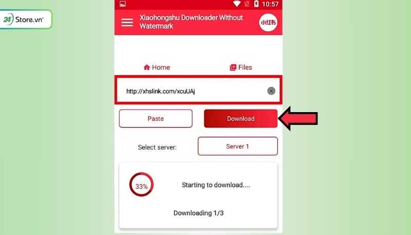 tải video xiaohongshu xóa logo android 2