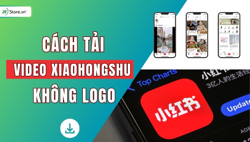 cách tải video xiaohongshu không logo thumb trong bài 1