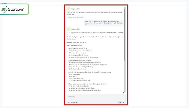Cách để tạo đề thi bằng ChatGPT