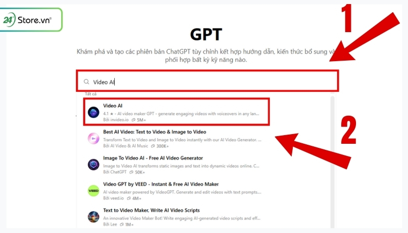 Cách tạo video trên ChatGPT