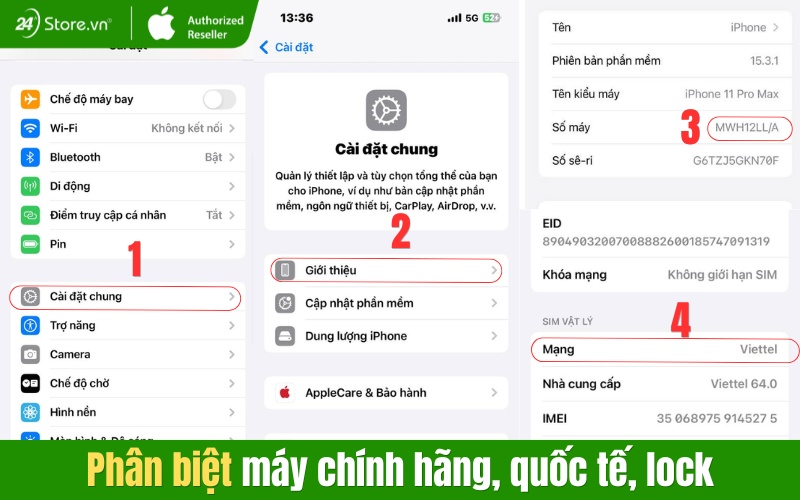 cách phân biệt iphone 11 pro max cũ chính hãng và quốc tế