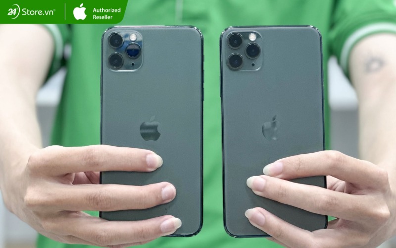 test iphone 11 pro max cũ tại 24hstore